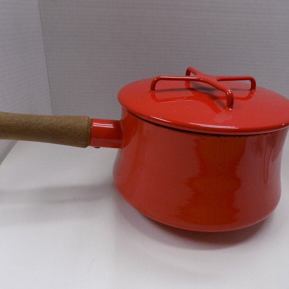 MCM DANSK Kobenstyle Red Enamel Pot 3 qt Jens Quistgaard IHQ France Retro - Picture 1 of 12